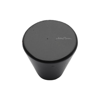 Ashley Norton 3189 Round Cone Knob in Matte Black