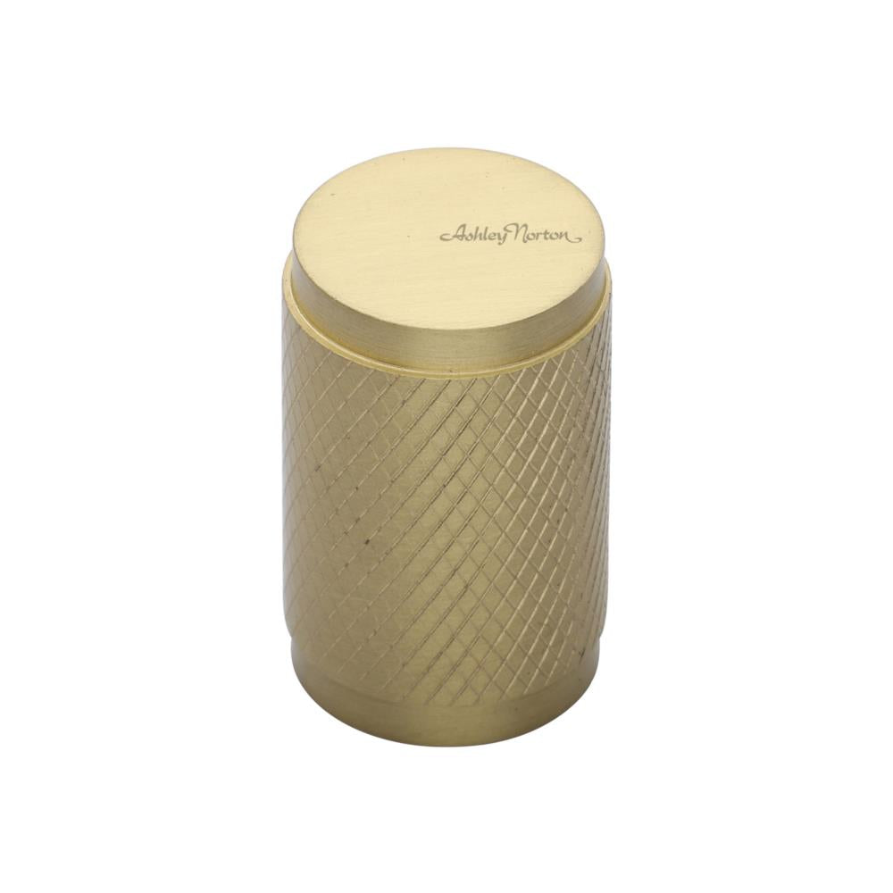 Ashley Norton MT3850 Knurled Stick Cabinet Knob in Satin Brass
