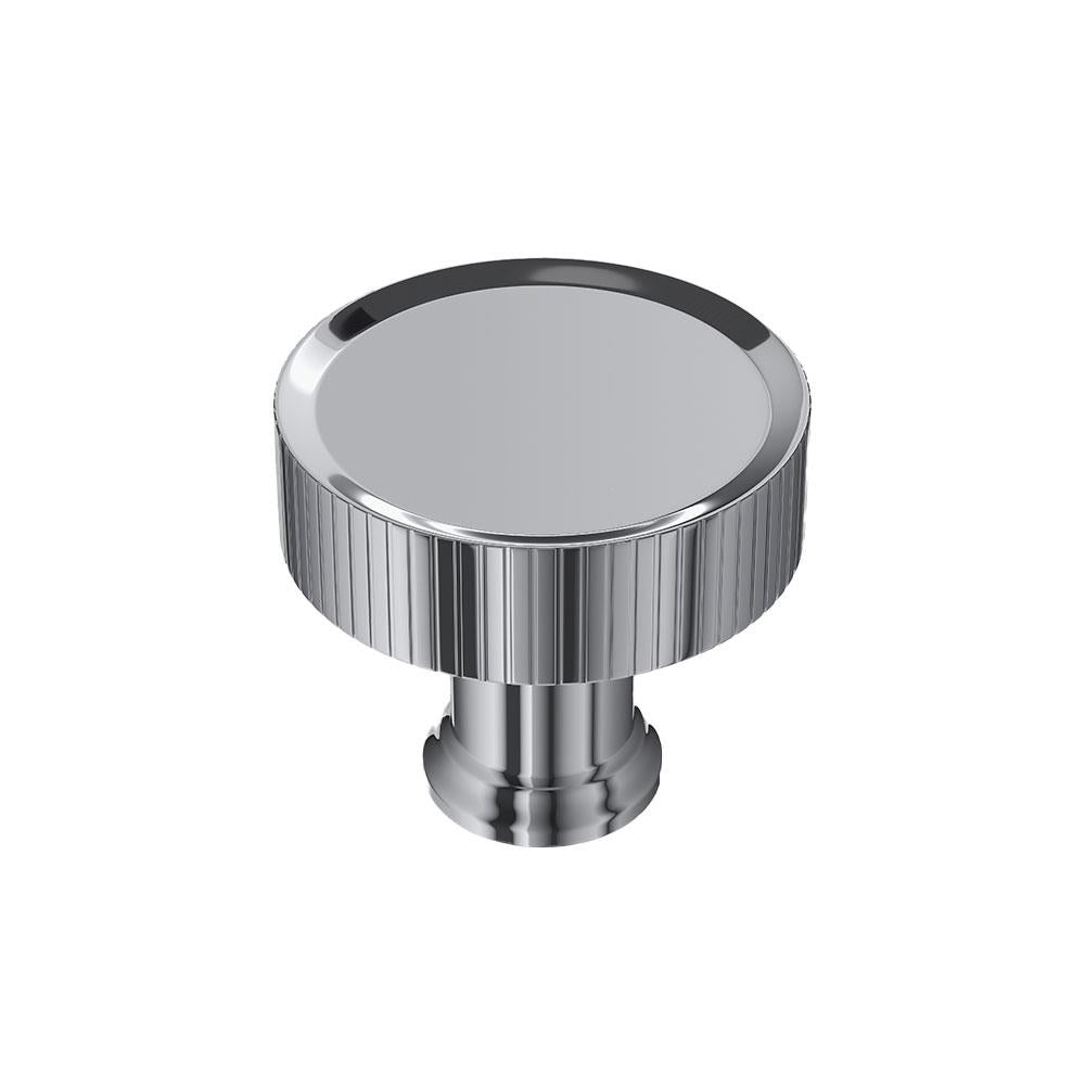 Ashley Norton MT4660 Blackburn Reeded Knob in Polished Chrome