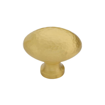 Ashley Norton MK0118 Hammered Egg Cabinet Knob in Satin Brass