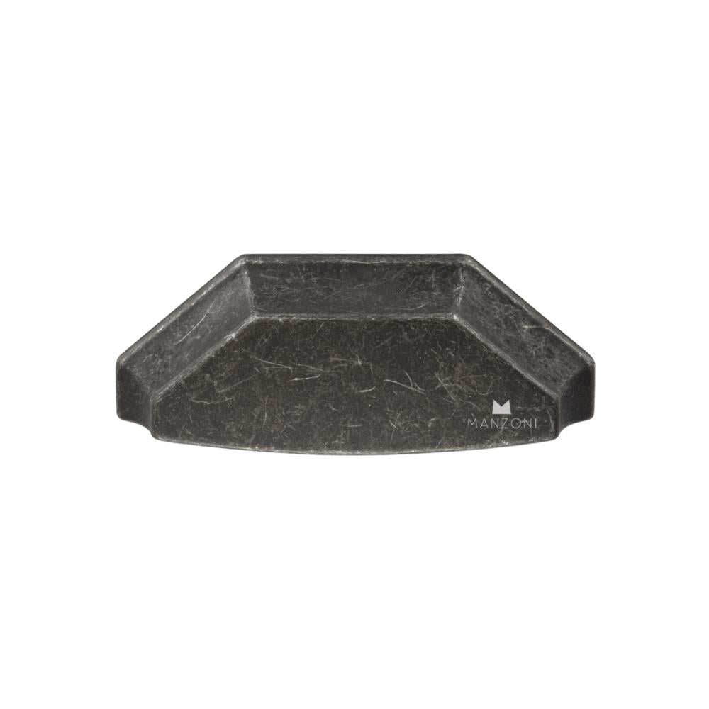 Ashley Norton MG0832 Avenue Bin Pull in Vintage Black Iron