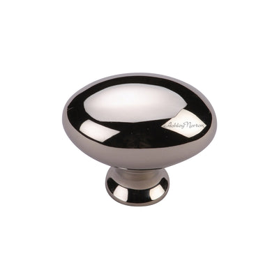 Ashley Norton MT0118 Egg Knob in Polished Nickel