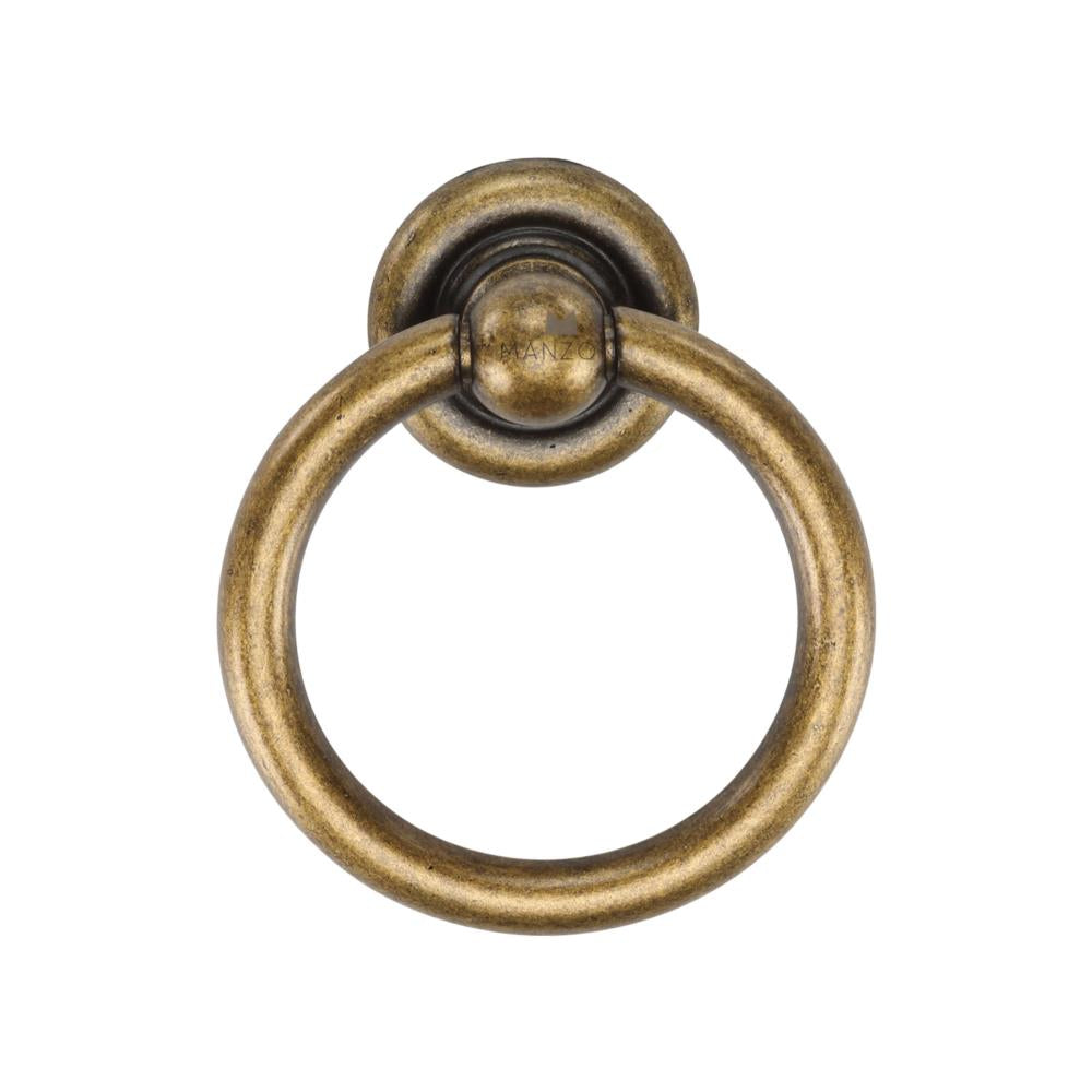 Ashley Norton MB9213 Classic Round Drop Pull in Distressed Brass