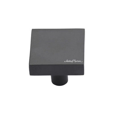 Ashley Norton 3897 Square Disc Knob in Matte Black