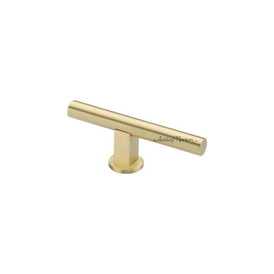 Ashley Norton Mt0365 Gallery Pull Cabinet Knob in Satin Brass