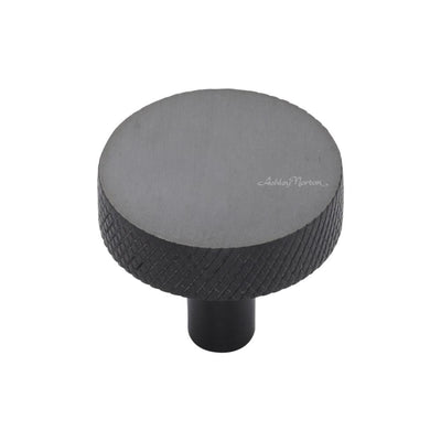 Ashley Norton MT3884 Knurled Helios Cabinet Knob in Dark Oil Rubbed