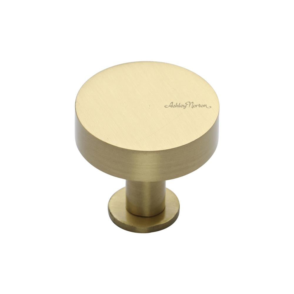 Ashley Norton MT3885 Bracknell Cabinet Knob in Satin Brass