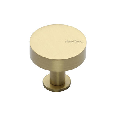 Ashley Norton MT3885 Bracknell Cabinet Knob in Satin Brass
