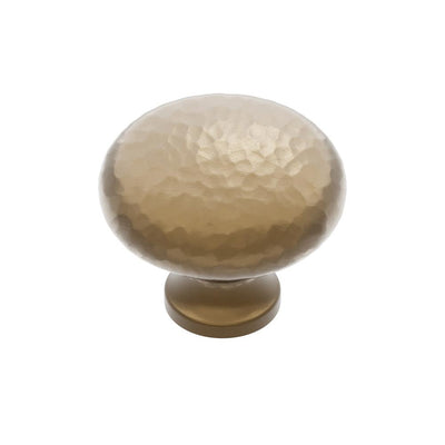 Ashley Norton H117 Hammered Round Knob in Natural Bronze