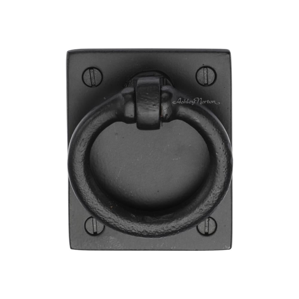 Ashley Norton 6367 Drop Pull on Plate in Matte Black