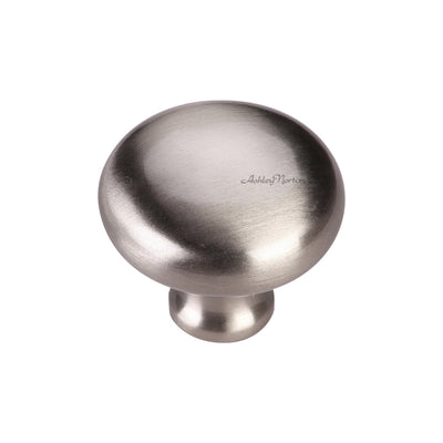 Ashley Norton MT0117 Round Knob in Satin Nickel