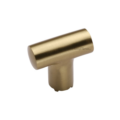 Ashley Norton MT2234 'T' Knob in Satin Brass