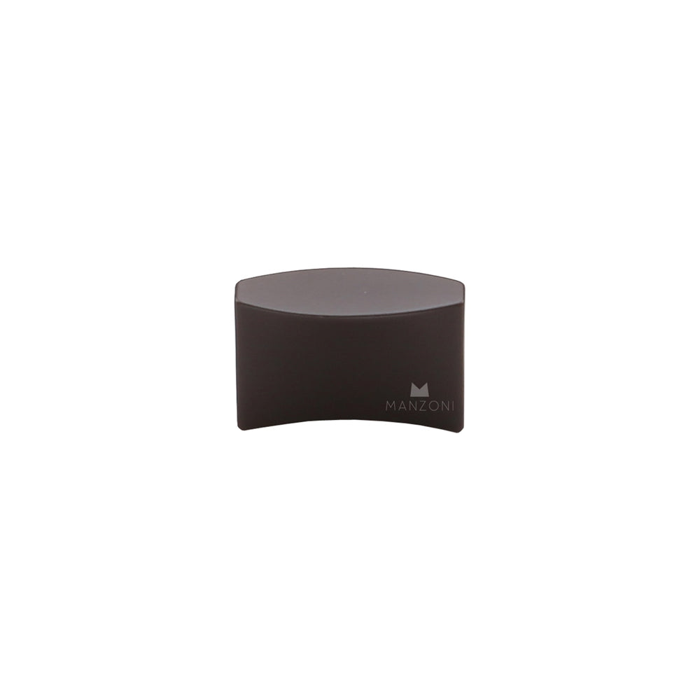 Ashley Norton MC2796 Leaf Knob in Flat Black