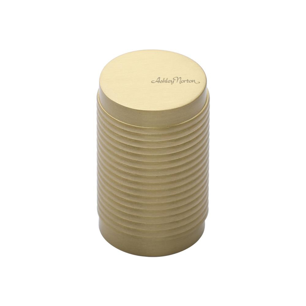 Ashley Norton MT3840 Reeded Stick Cabinet Knob in Satin Brass