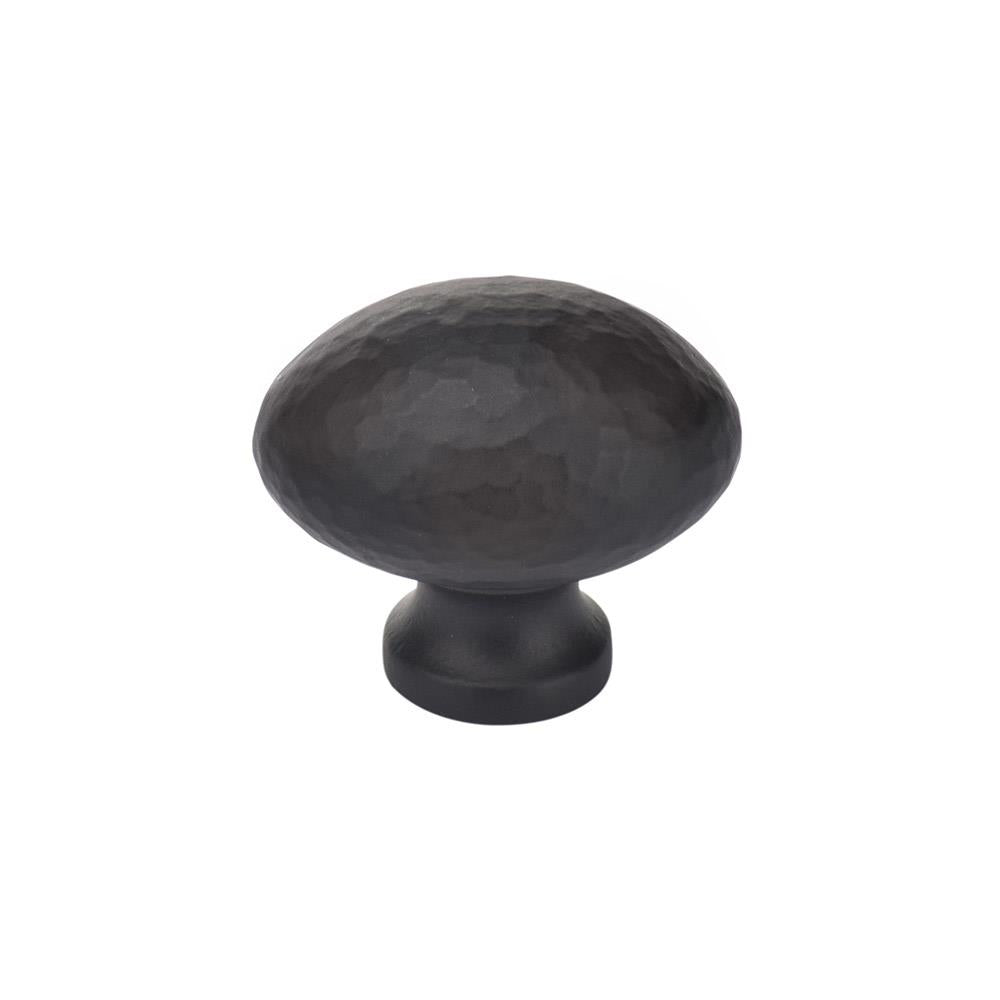 Ashley Norton MK0118 Hammered Egg Cabinet Knob in Flat Black