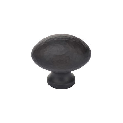 Ashley Norton MK0118 Hammered Egg Cabinet Knob in Flat Black
