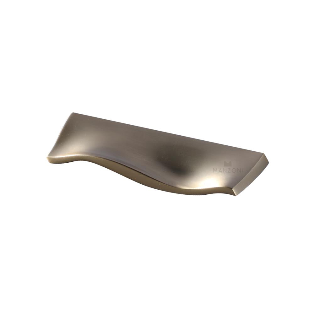 Ashley Norton MC2852 Wave Pull in Satin Brass