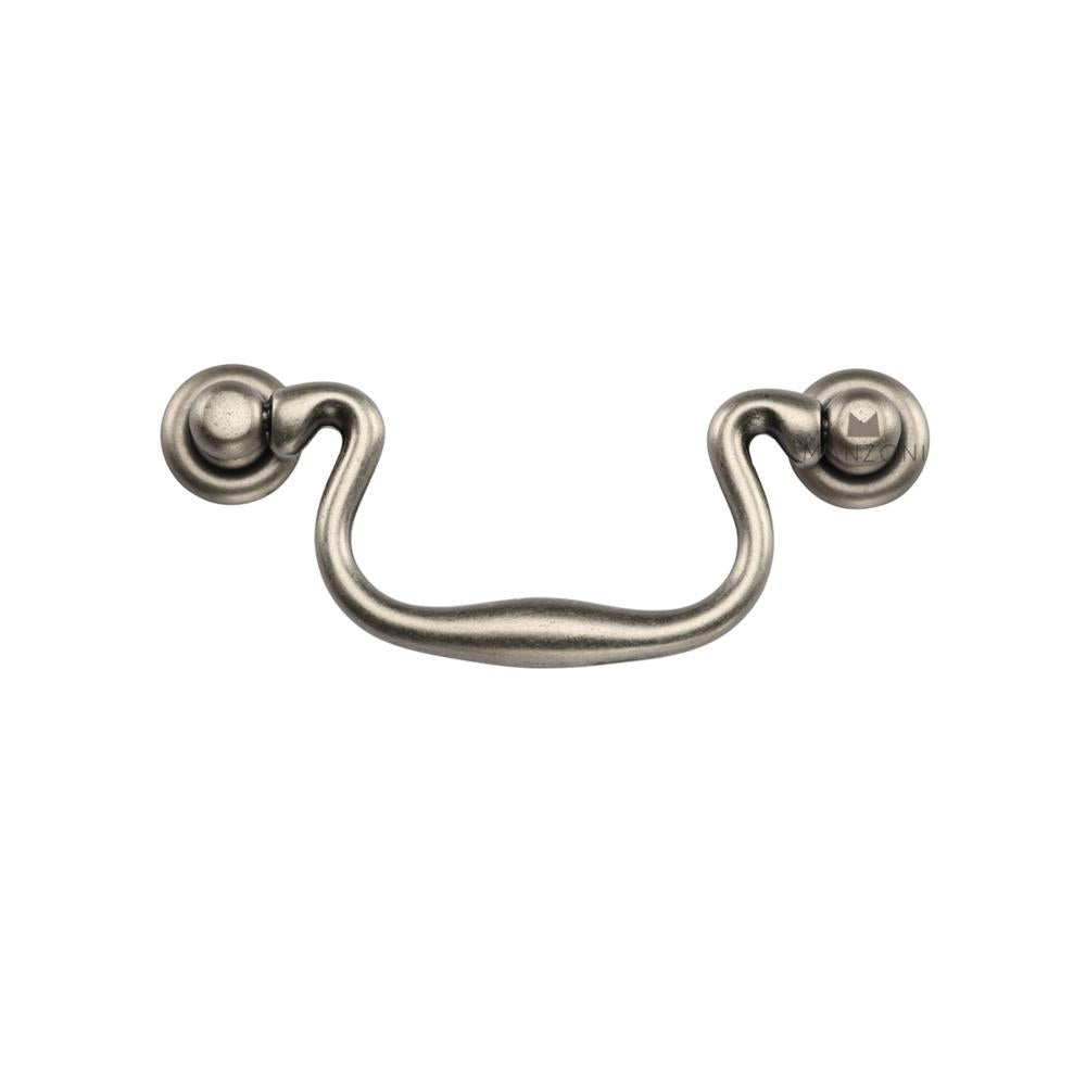 Ashley Norton MB3019 Swan Drop Pull in Distressed Pewter