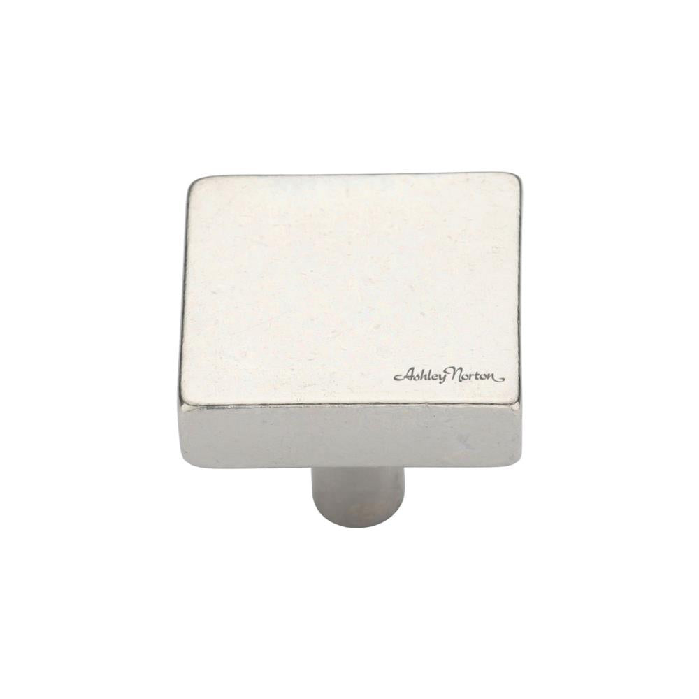 Ashley Norton 3897 Square Disc Knob in White Bronze