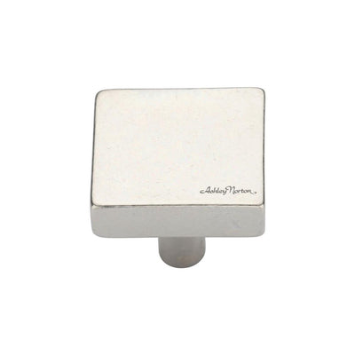 Ashley Norton 3897 Square Disc Knob in White Bronze