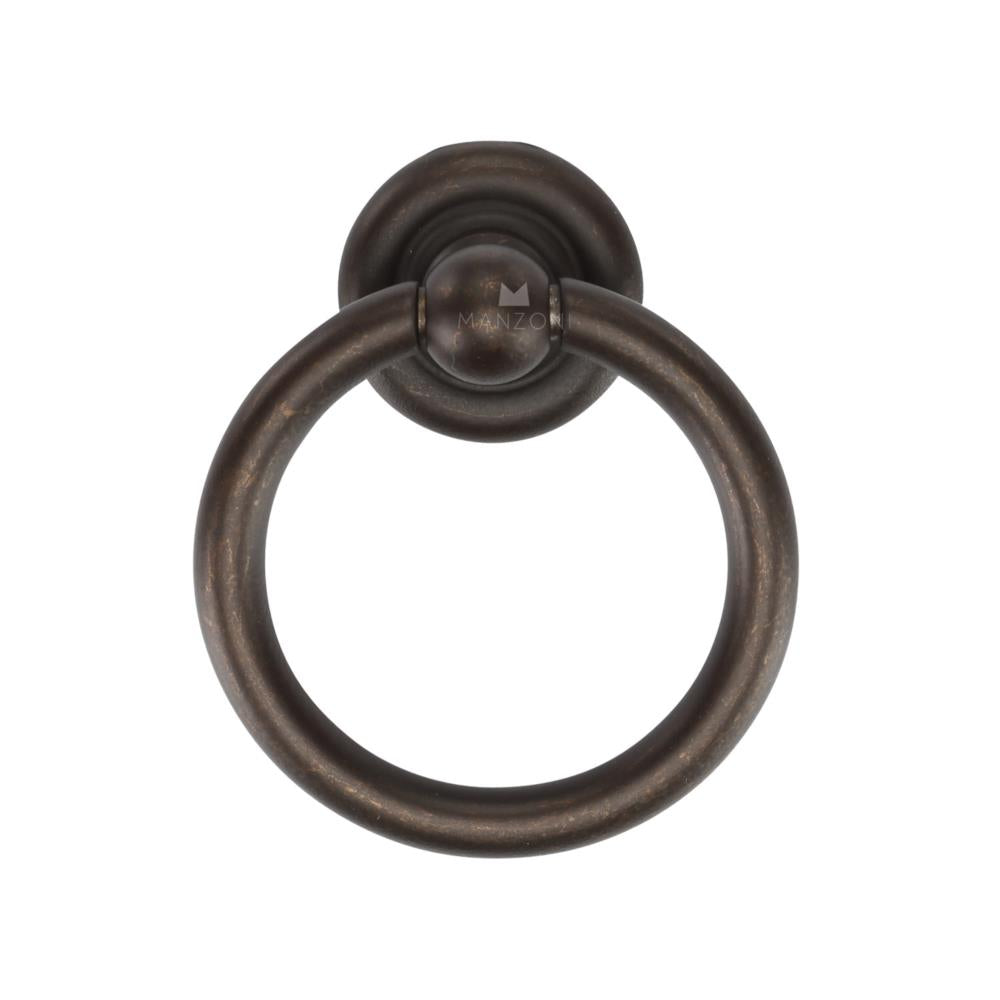 Ashley Norton MB9213 Classic Round Drop Pull in Lacquered Bronze
