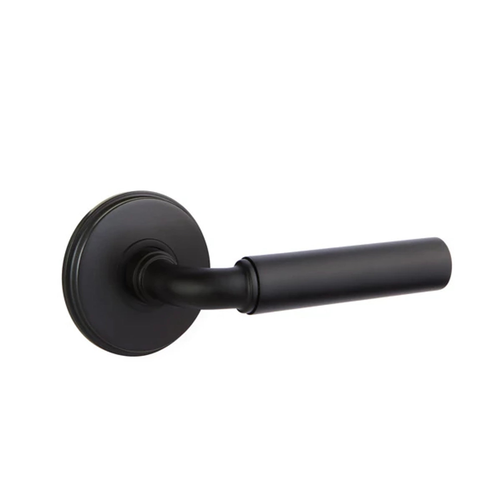 Emtek Manning Lever with Watford Rosette in Flat Black