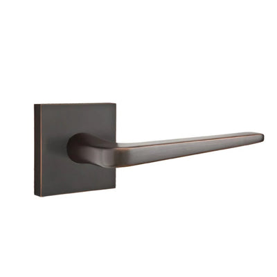Emtek Athena Lever with Square Rosette in Oil Rubbed Bronze