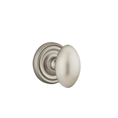 Emtek Egg Knob with Regular Rosette in Pewter