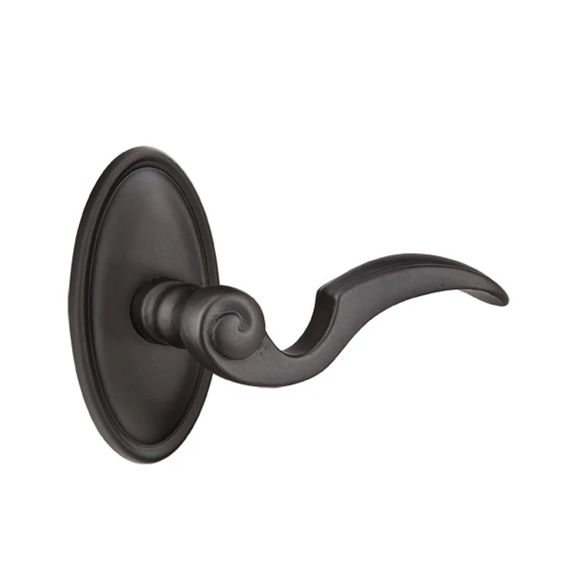 Emtek Napoli Lever with #14 Rosette in Flat Black Bronze