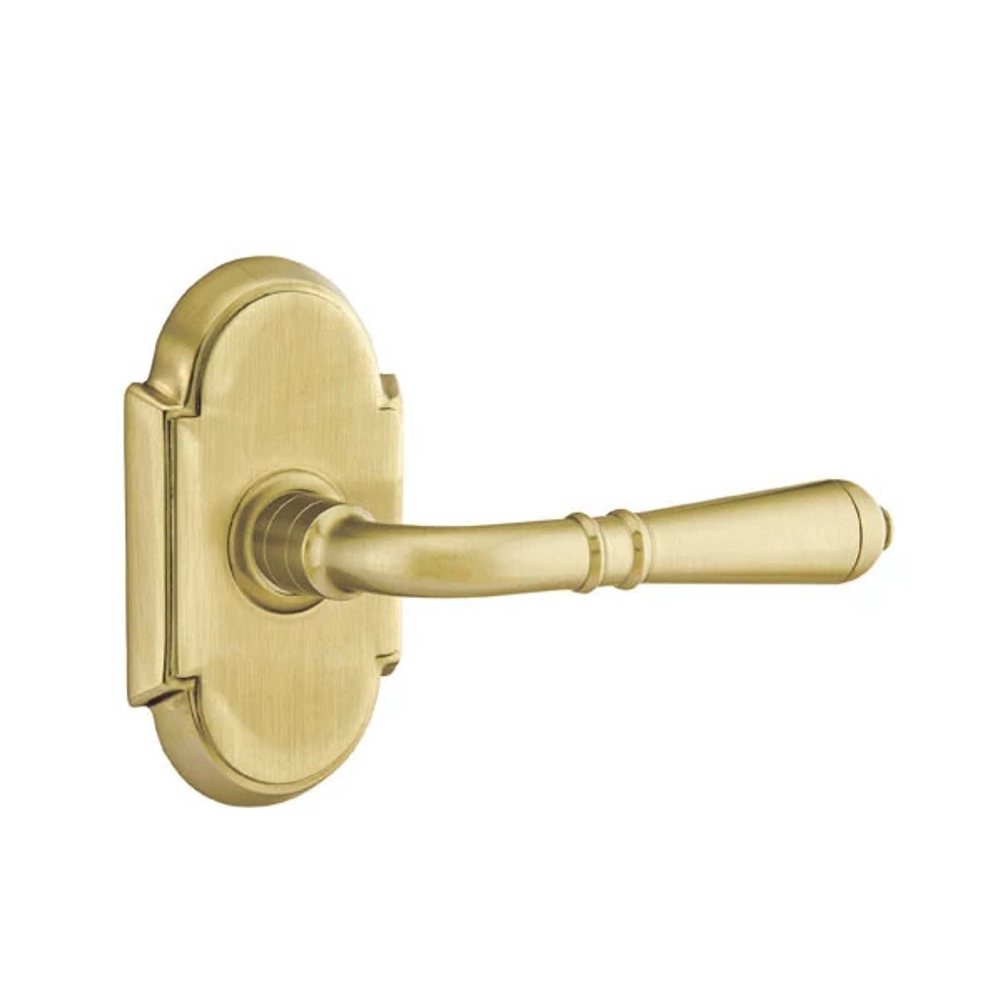 Emtek Turino Lever with #8 Rosette in Satin Brass