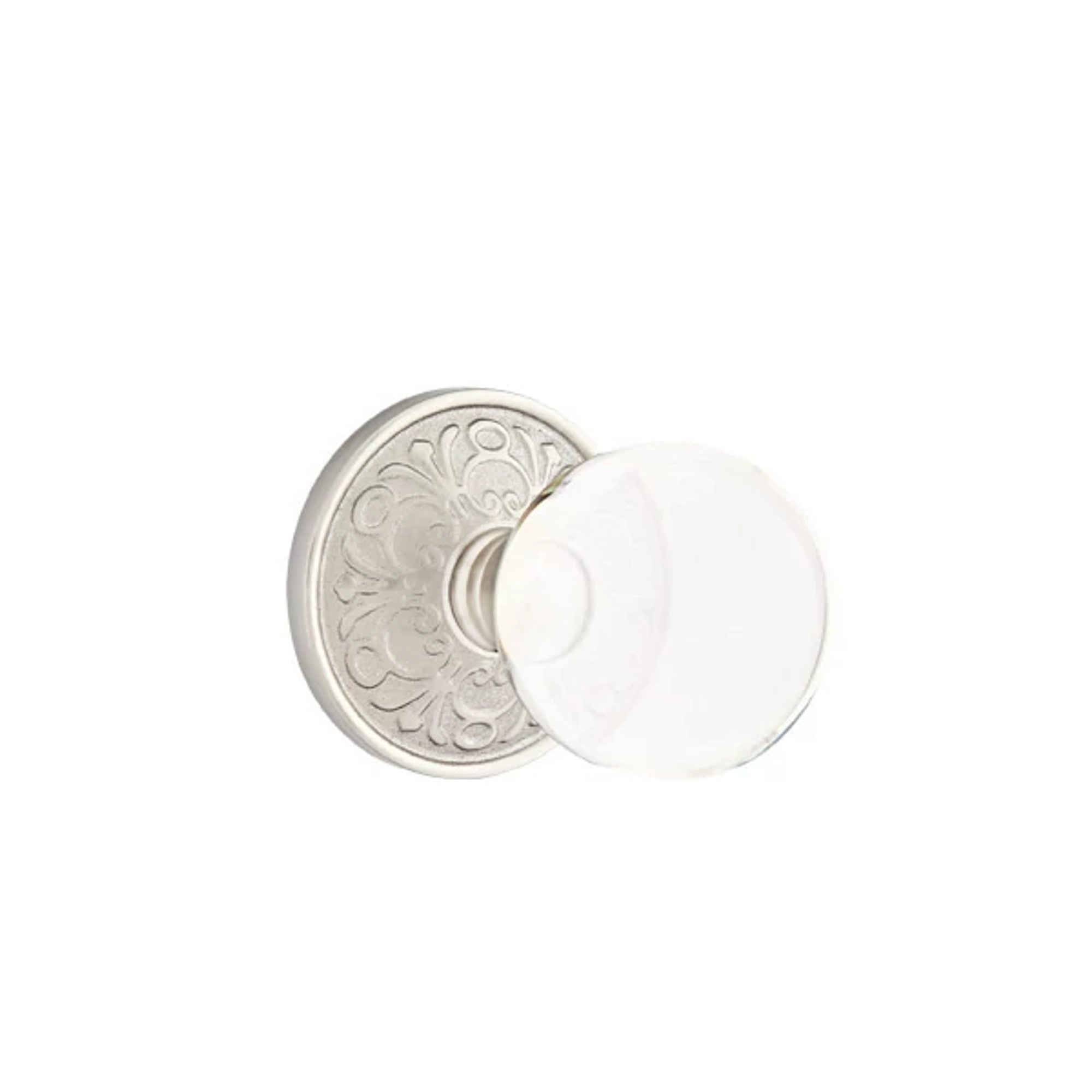 Emtek Bristol Knob with Lancaster Rosette in Satin Nickel