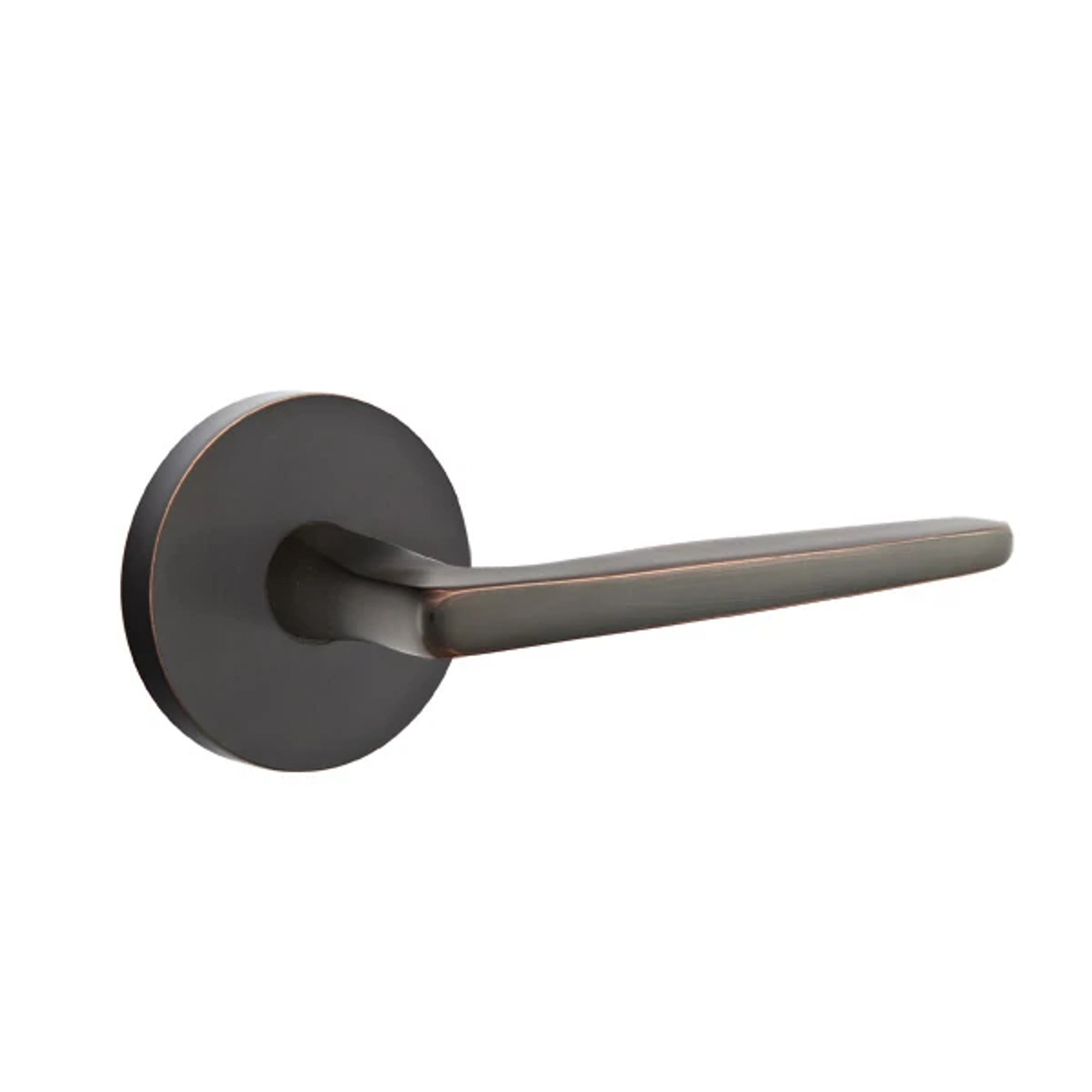 Emtek Hermes Lever with Disk Rosette in Oil Rubbed Bronze