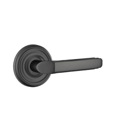 Emtek Milano Lever with Regular Rosette in Flat Black