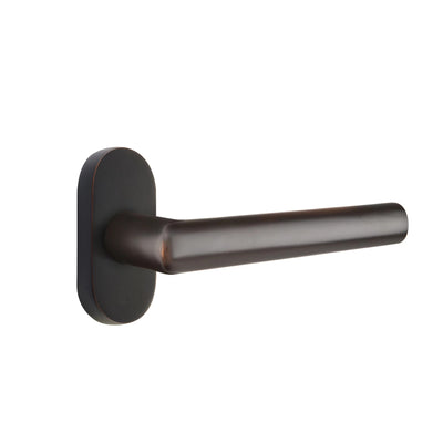 Emtek Stuttgart Lever with Oval Stretto 1-1/2" x 3" in Oil Rubbed Bronze