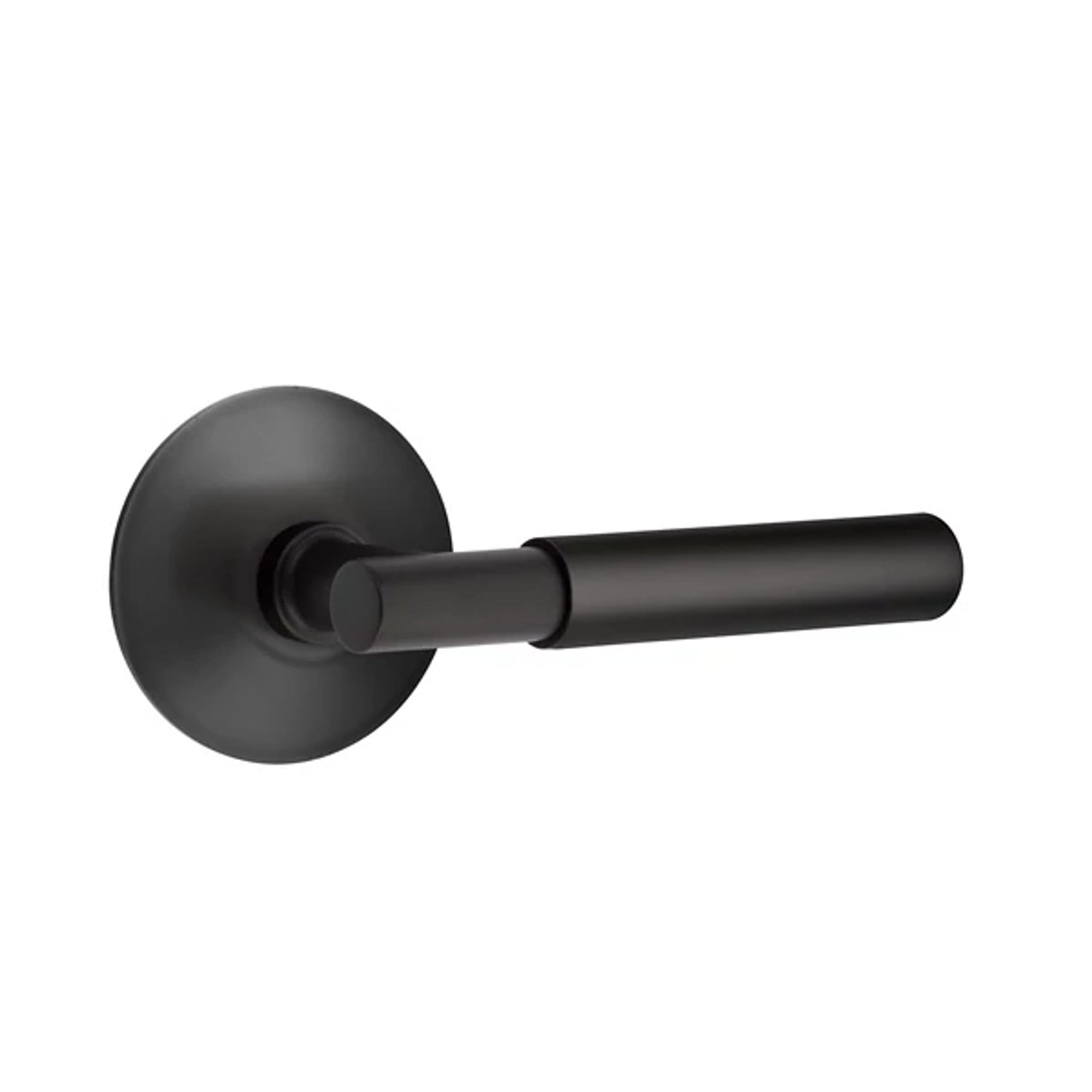 Emtek Myles Lever with Modern Rosette in Flat Black