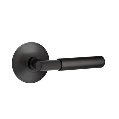 Emtek Myles Lever with Modern Rosette in Flat Black