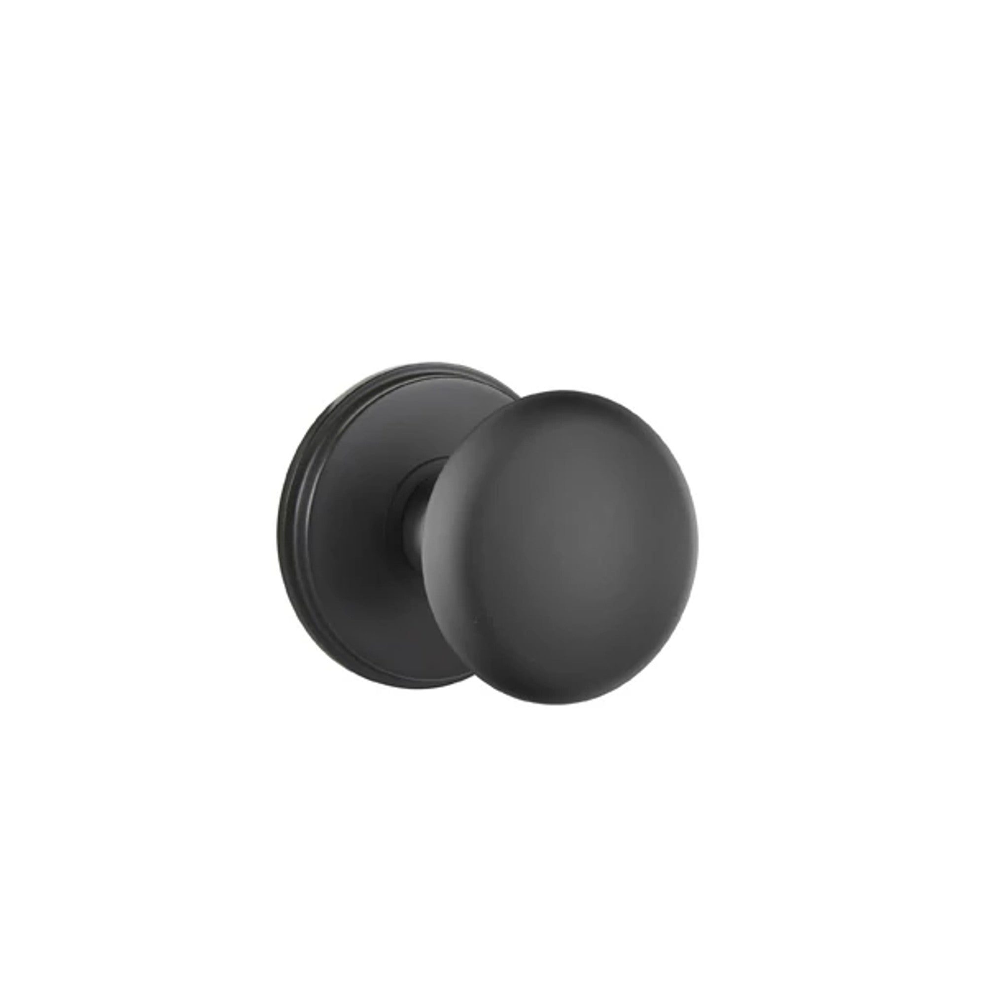 Emtek Providence Knob with Watford Rosette in Flat Black