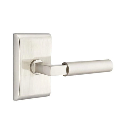 Emtek Hercules Lever with Neos Rosette in Satin Nickel