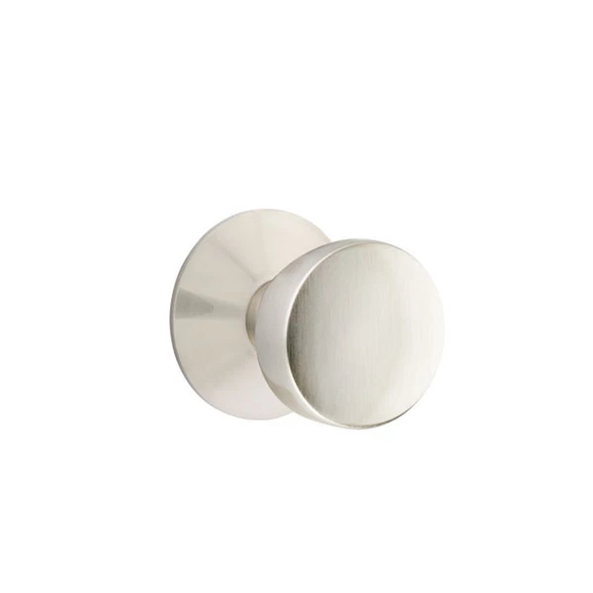 Emtek Laurent Knob with Modern Rosette in Satin Nickel