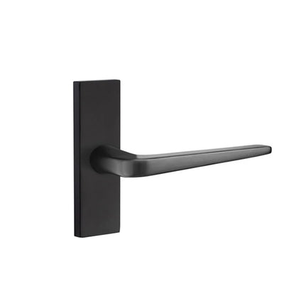 Emtek Athena Lever with Stretto 1-1/2" x 5" in Flat Black