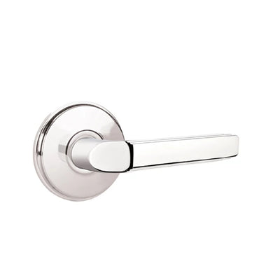 Emtek Milano Lever with Watford Rosette in Polished Chrome