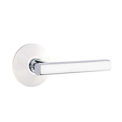 Emtek Freestone Lever with Modern Rosette in Polished Chrome
