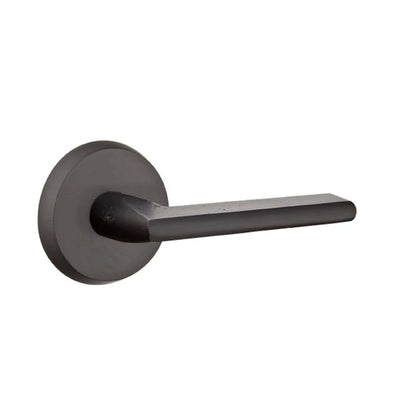 Emtek Lariat Lever with #2 Rosette in Flat Black Bronze