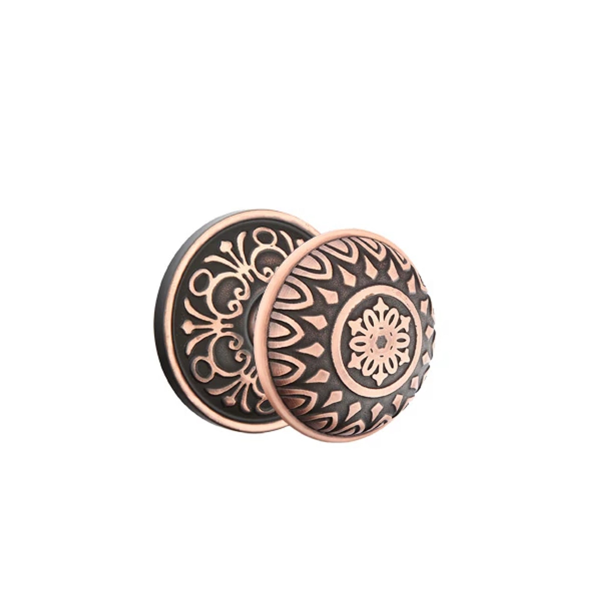 Emtek Lancaster Knob with Lancaster Rosette in Oil Rubbed Bronze