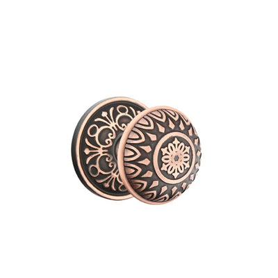 Emtek Lancaster Knob with Lancaster Rosette in Oil Rubbed Bronze