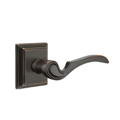 Emtek Coventry Lever with Wilshire Rosette in Oil Rubbed Bronze