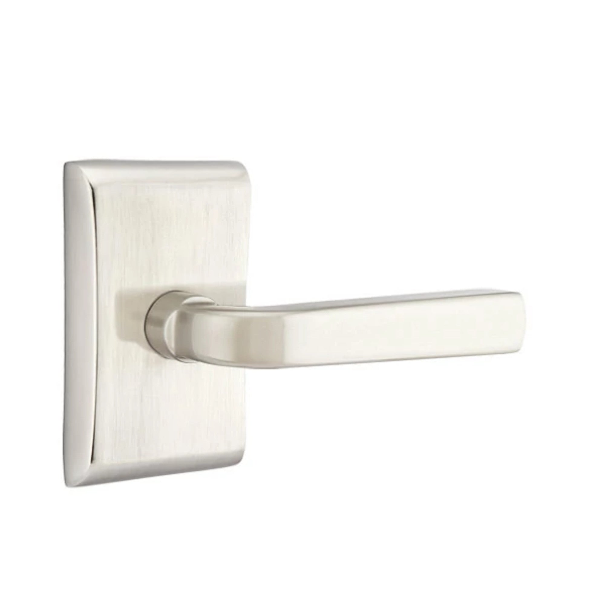 Emtek Sion Lever with Neos Rosette in Satin Nickel