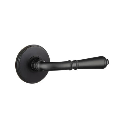 Emtek Turino Lever with Watford Rosette in Flat Black