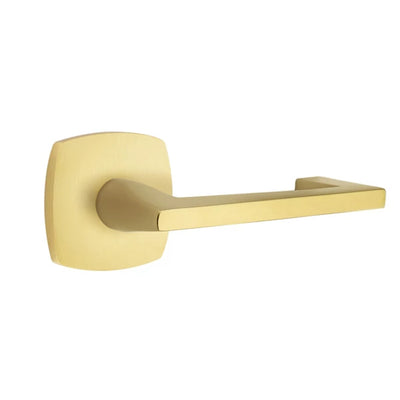Emtek Argos Lever with Urban Modern Rosette in Satin Brass