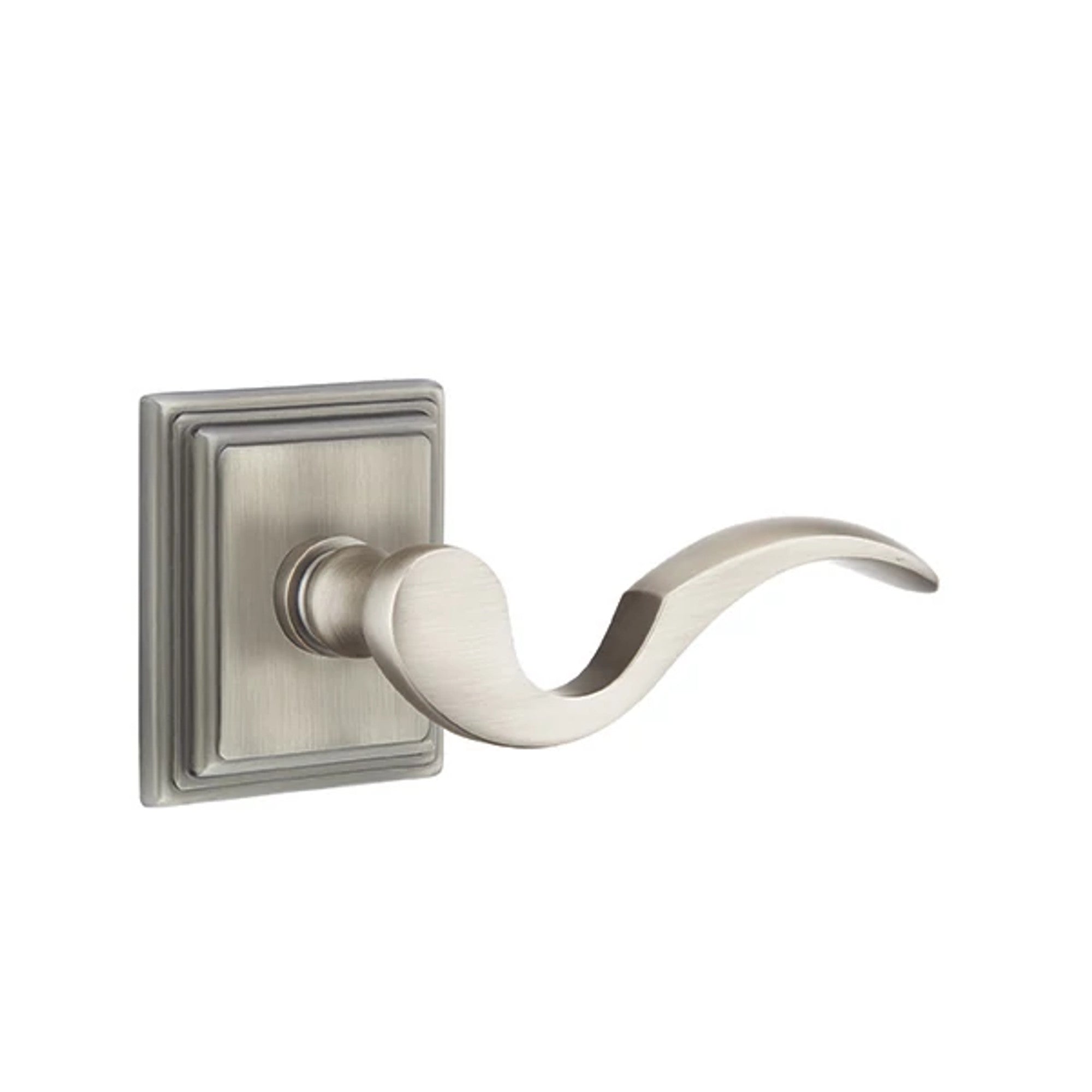 Emtek Cortina Lever with Wilshire Rosette in Pewter